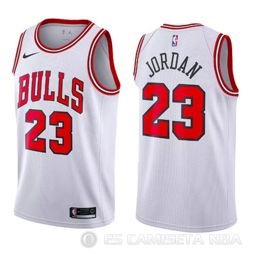 Camiseta Michael Jordan #23 Chicago Bulls Nino 2017-18 Blanco - Haga un click en la imagen para cerrar